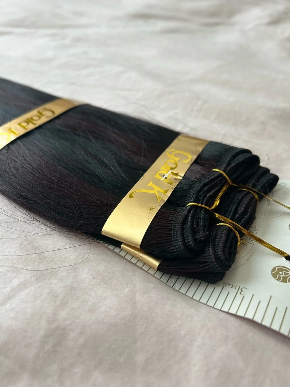 Mink Yaky Straight Human Hair Extensions 12 inches Color FR1B/99J